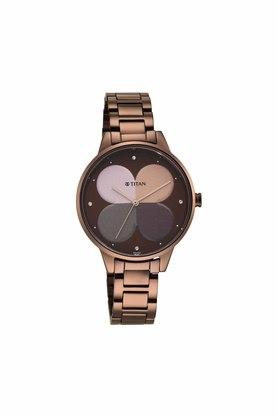 Buy TITAN Womens Purple Glam it Up Brown Stainless Steel Analog