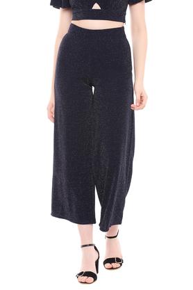 The Label Life Trousers and Pants  Buy The Label Life Black Shimmer Stripe Pants  Online  Nykaa Fashion