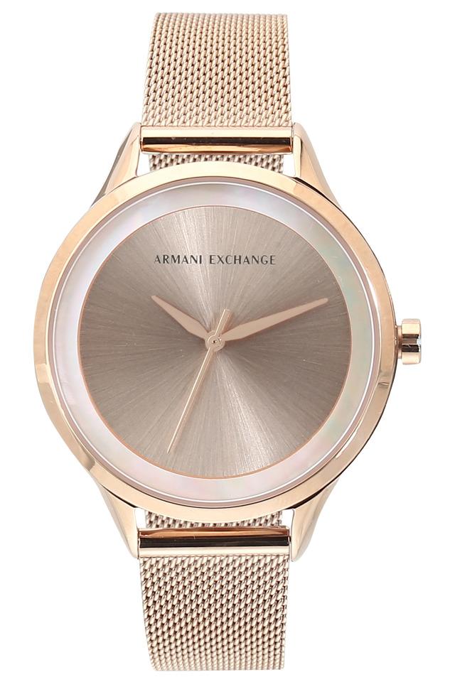 Armani exchange hotsell watch rose gold