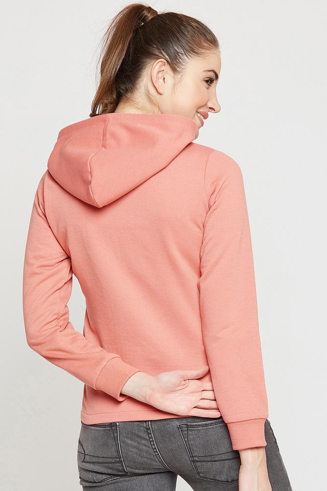 Peach zip up clearance hoodie