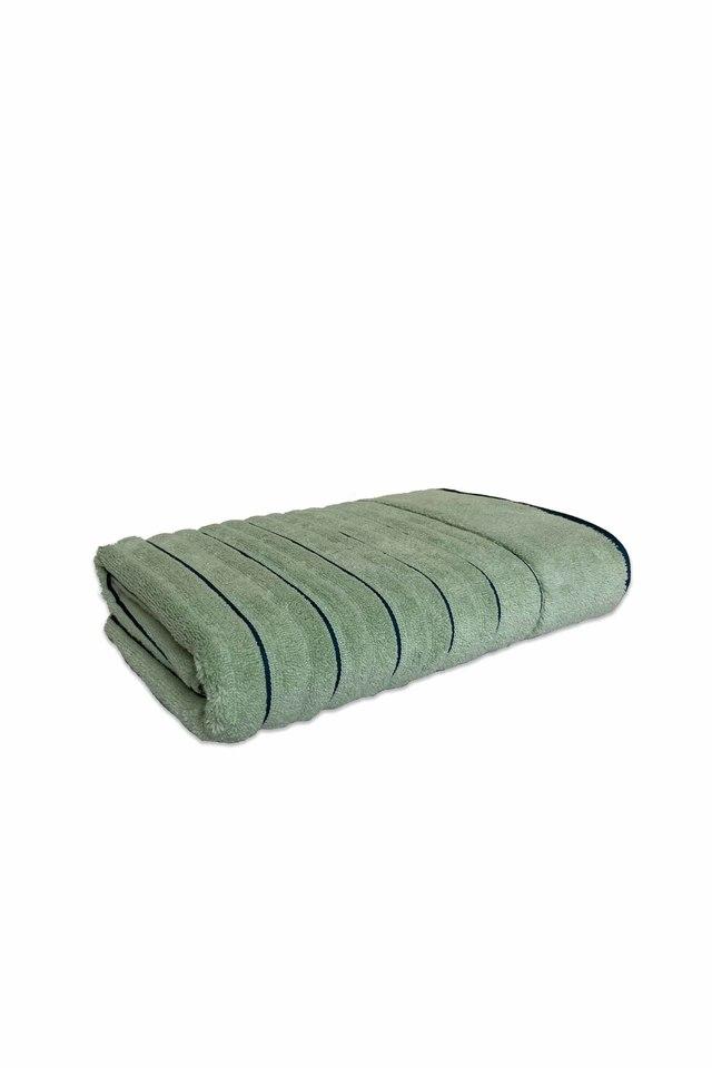 Buy SPACES Green Exotica 575 GSM Solid Large 1 Bath Towel - Seafoam/Teal