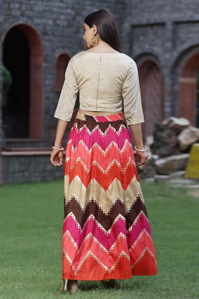 Long skirt with shop boat neck top