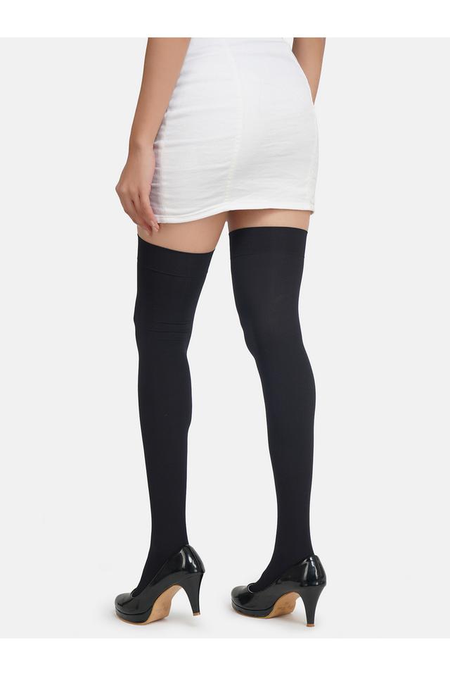 Plus Size Socks Tights, Simple Solid Skinny Tights