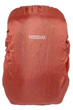 American tourister bag with rain outlet cover