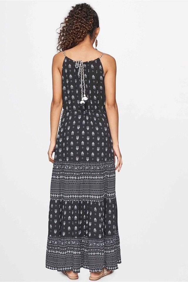 Global desi black outlet maxi dress