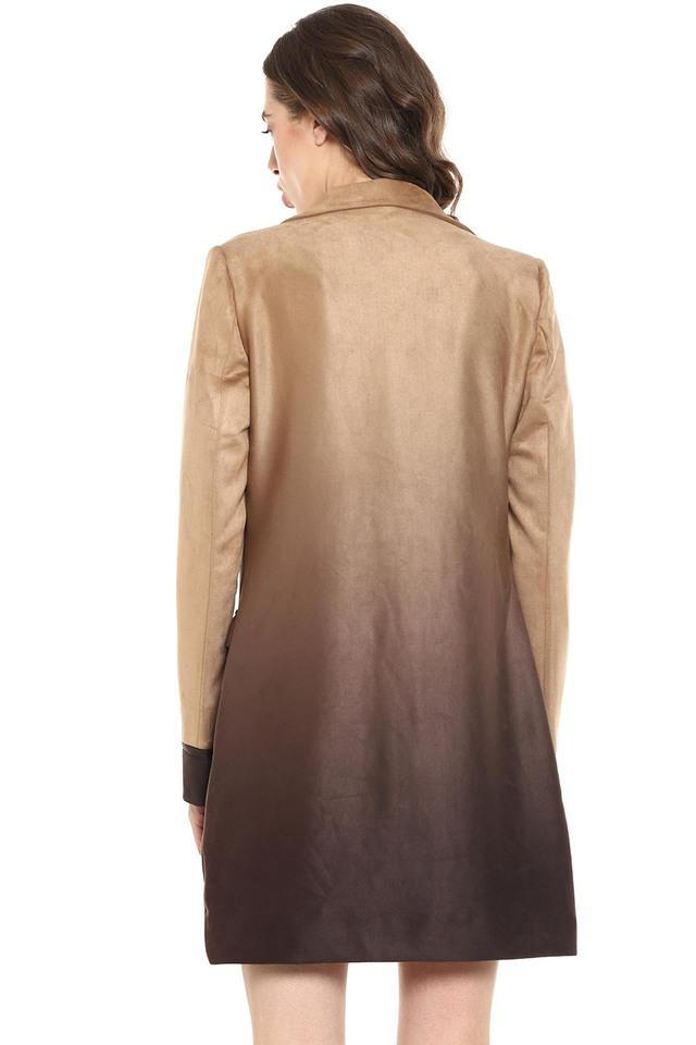 Tan hotsell lapel coat