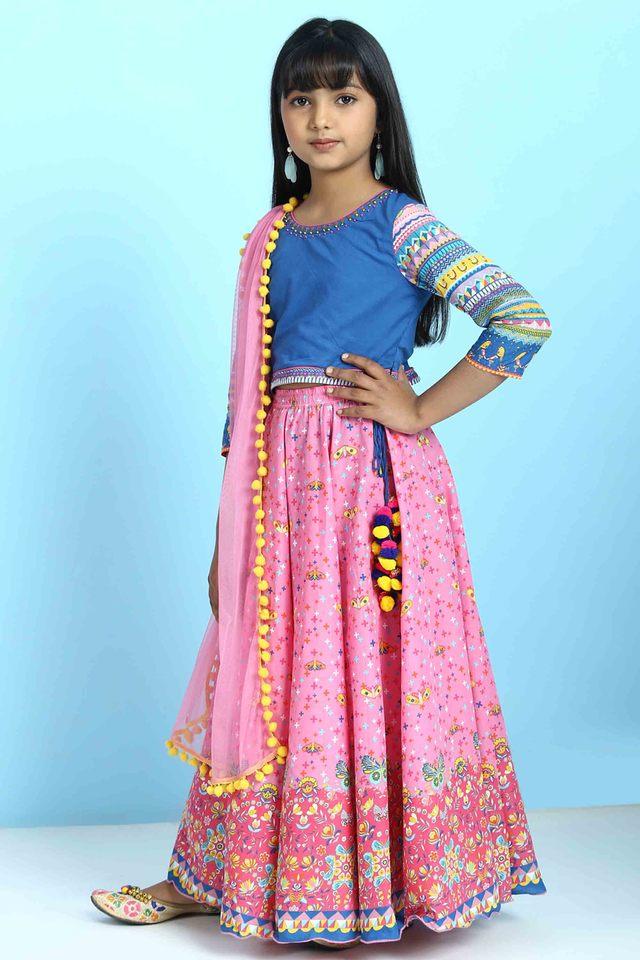 BIBA Indi Girls Lehenga Choli Ethnic Wear Printed Lehenga Choli Price in  India - Buy BIBA Indi Girls Lehenga Choli Ethnic Wear Printed Lehenga Choli  online at Flipkart.com