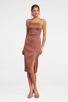 Satin Midi Tank Dress