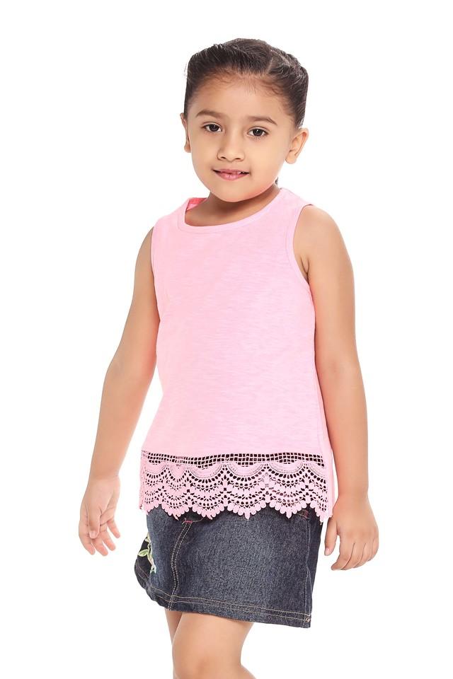 Sleeveless t shirt store for baby girl