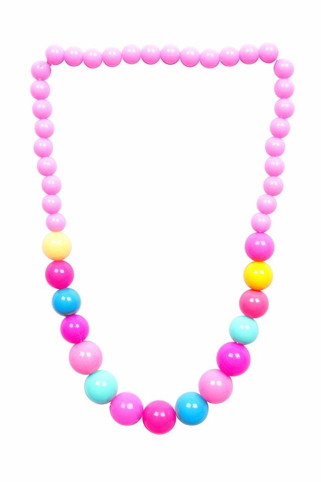 Buy LIL' STAR Pastel Bead Necklace For Kids, Children And Girls (Set 2)