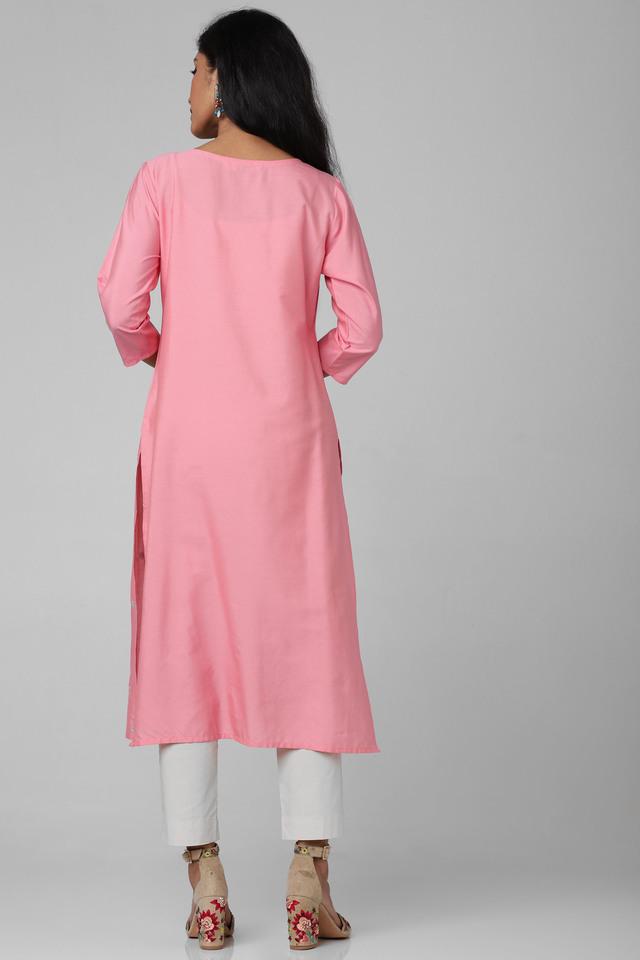 Buy Coral Pink Kurtas for Women by AVAASA MIX N' MATCH Online | Ajio.com