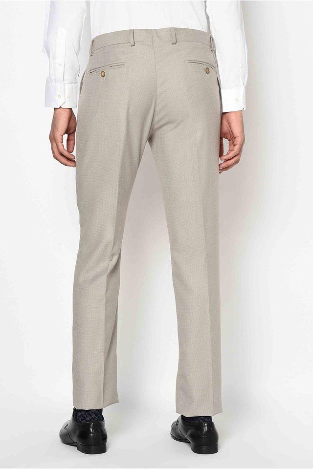 Buy Men Blue Check Slim Fit Formal Trousers Online  764702  Peter England