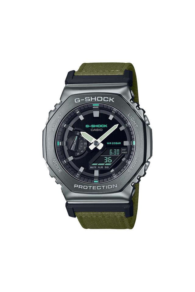 Buy CASIO G Shock 49.3 x 44.4 x 11.8 mm Black Dial Fabric Analog Digital Watch for Men G1374 Shoppers Stop