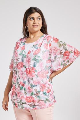 Plus size hotsell floral print tops