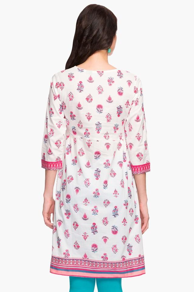 Buy IMARA Womens Printed Round Neck Kurta Shoppers Stop