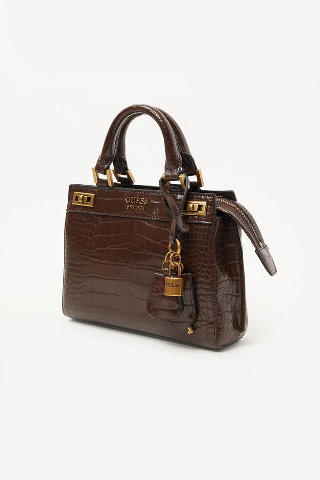 Guess Katey Mini Satchel in Brown