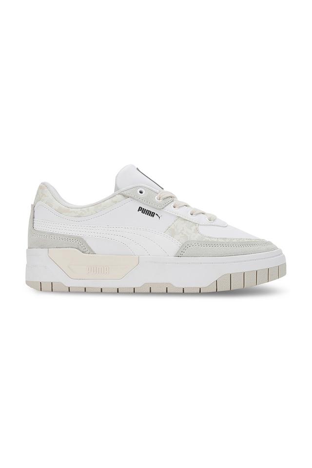 Puma white & black cali store leather trainers