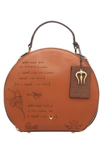 tan satchel handbag