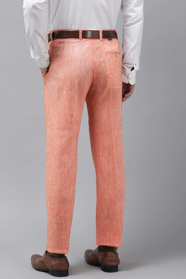 100% linen darted trousers · Beige, White · Dressy | Massimo Dutti