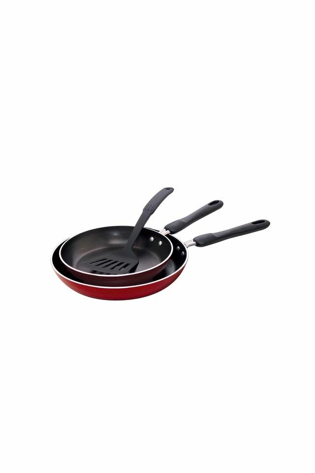 Non Stick 3pcs Set Frypans 20cm 24cm with Accessory Not Suitable For Induction