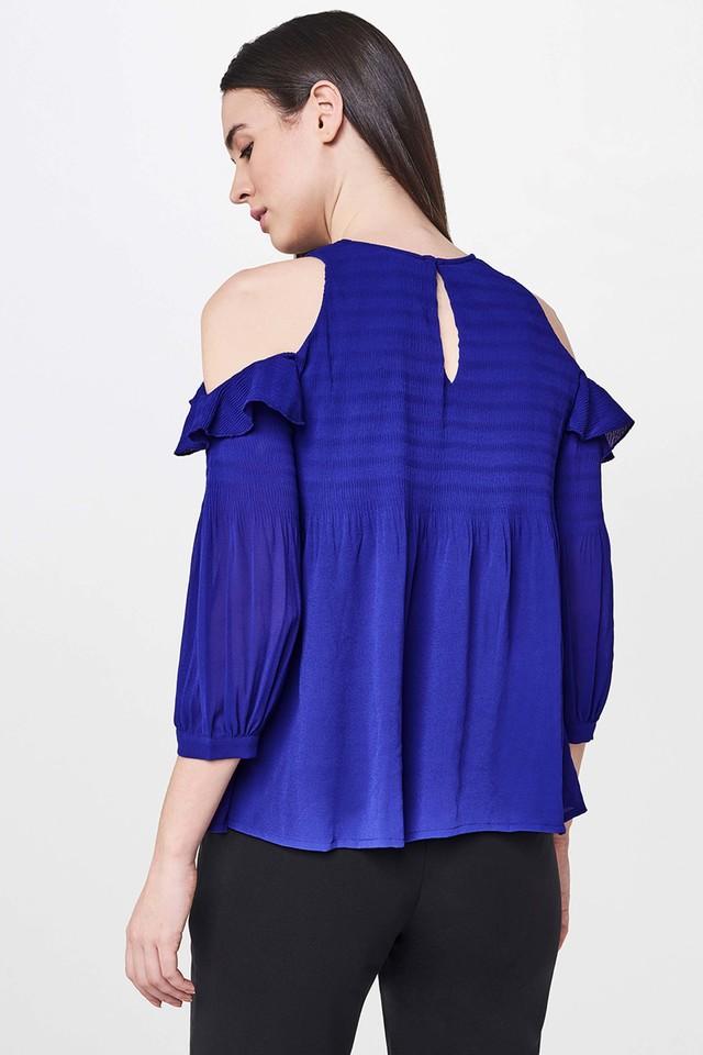 Cold shoulder hot sale peplum top