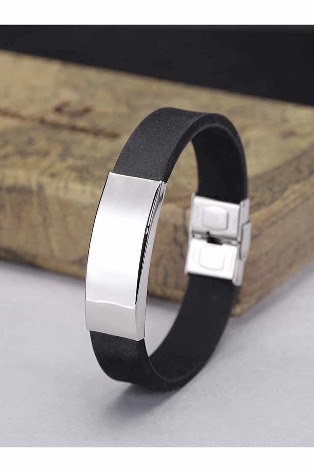 Details more than 89 black silicone bracelet best POPPY