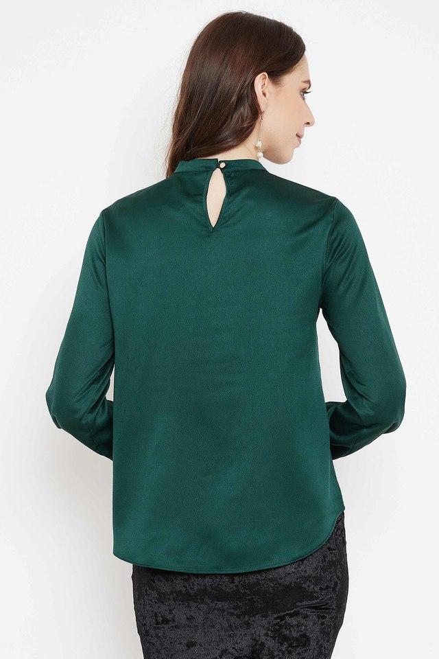 MADAME -  Bottle Green Tops & Blouses - Main