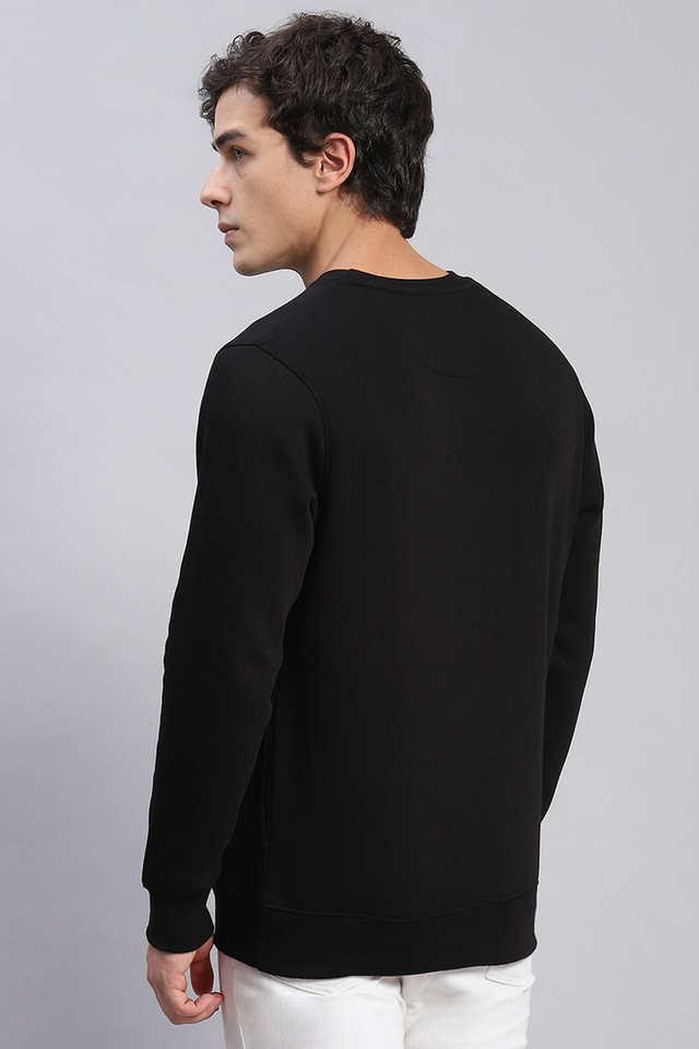 Men's black crew store neck sweatshirt