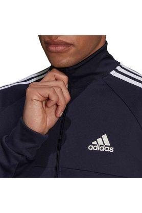 Adidas solid best sale men's track top