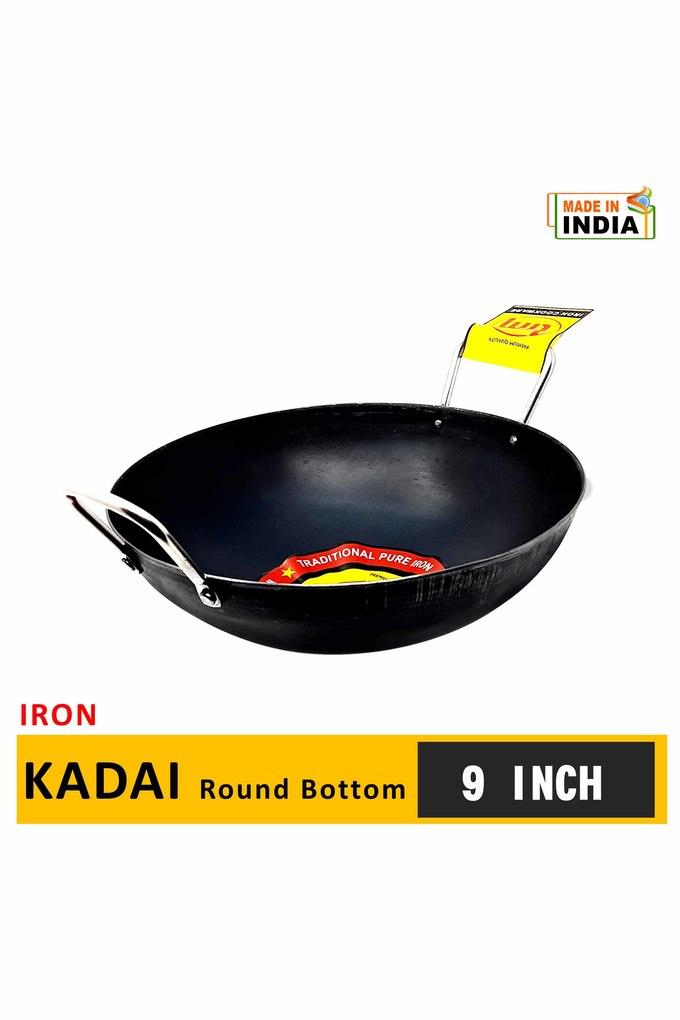 Traditional Cast Iron deep round Kadai Order Online