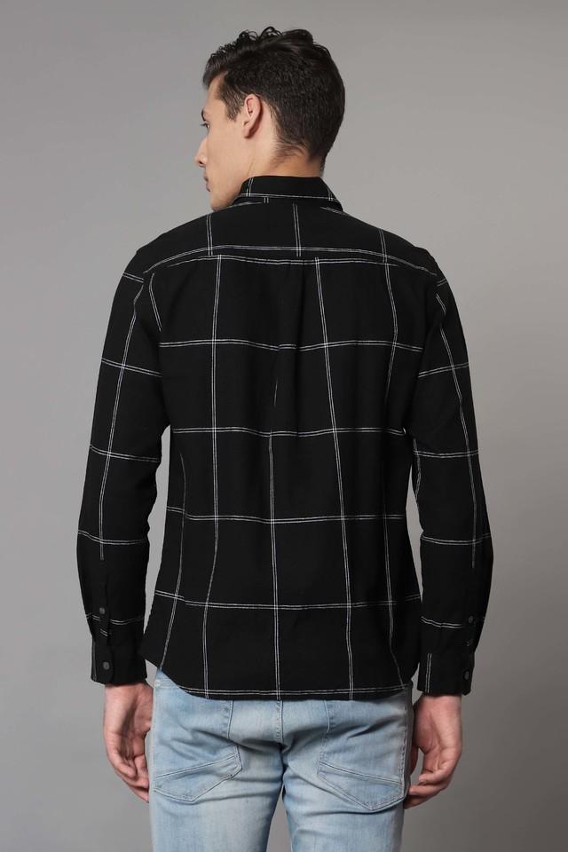 Buy CALVIN KLEIN JEANS Black Mens Slim Fit Checks Shirt | Shoppers Stop