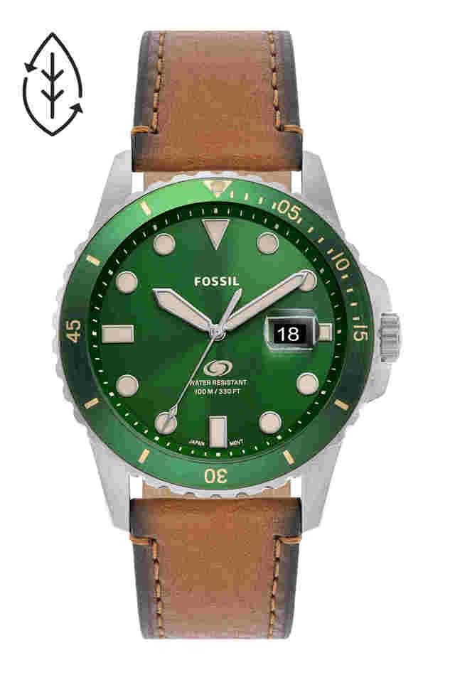 Buy FOSSIL Fossil Blue 12 mm Green Dial Leather Analog Watch for Men FS5946 Shoppers Stop