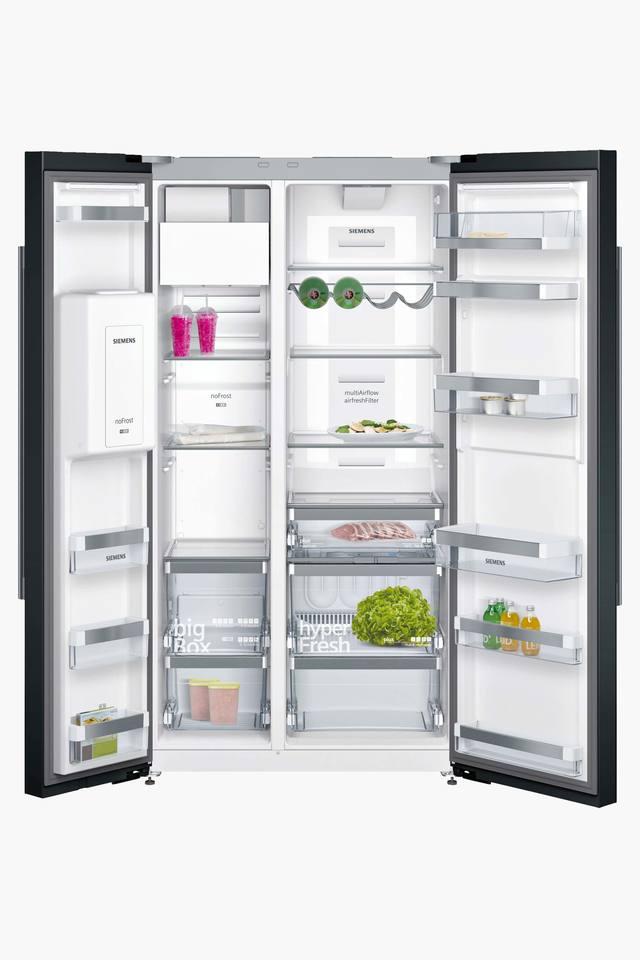 Glass double deals door refrigerator