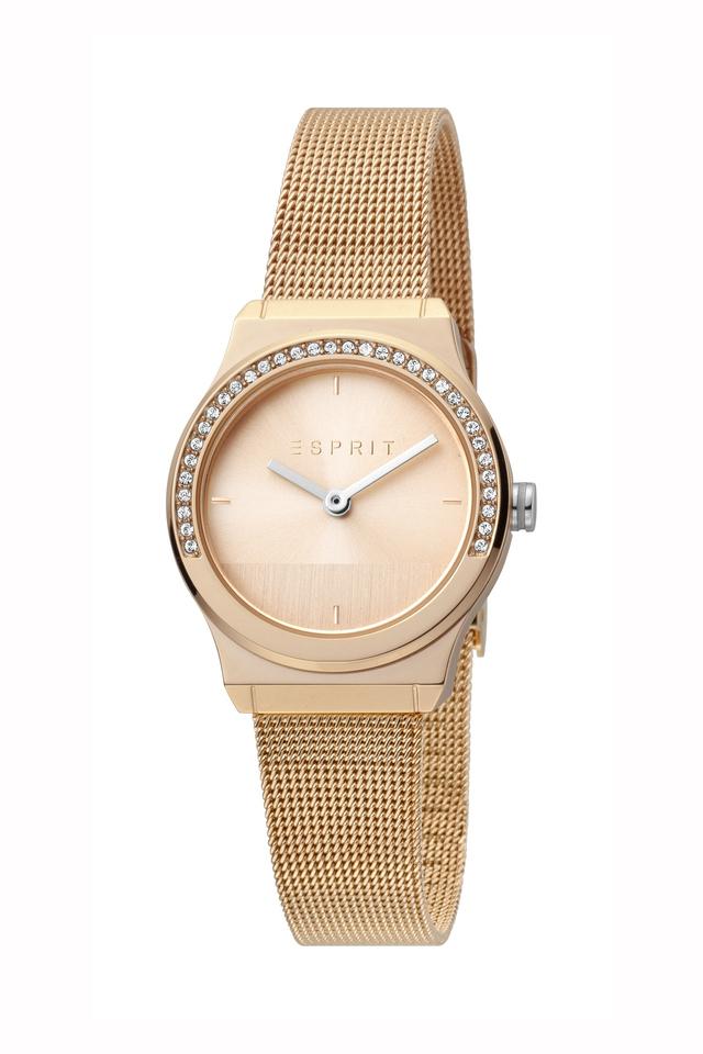 ESPRIT Ladies Watch Debi Flower Rose Gold MB S 32 mm, Bracelet :  : Fashion