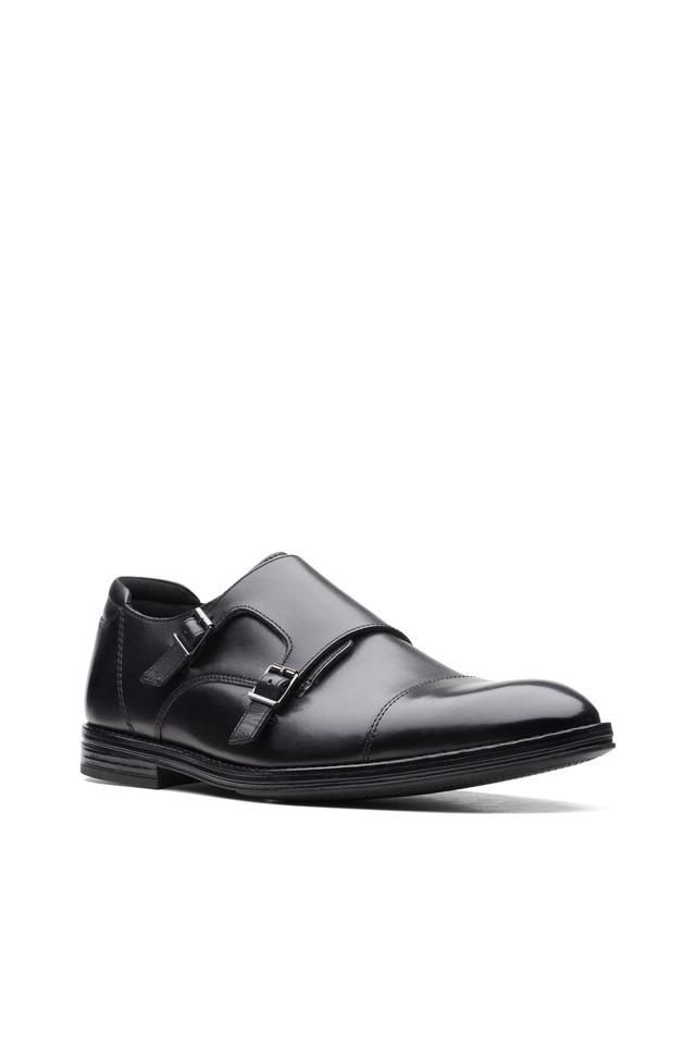 Buy CLARKS Black Leather Regular Slipon Mens Monk Shoes Shoppers Stop