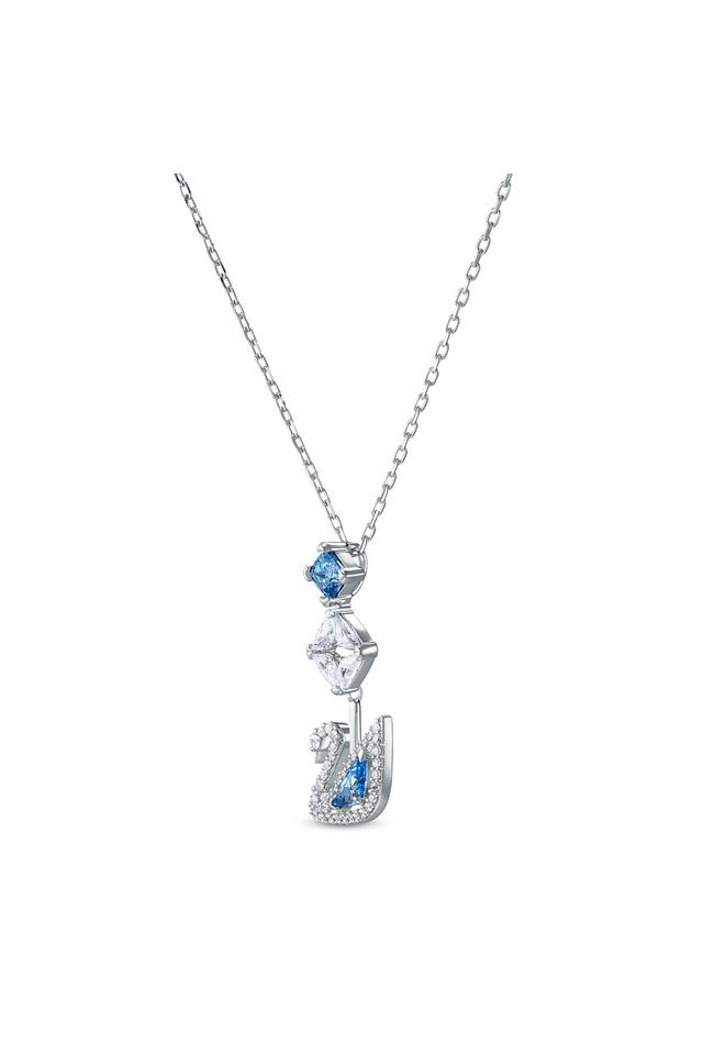 Swarovski Swan Necklace White Rose-Gold – Bluesalon.com