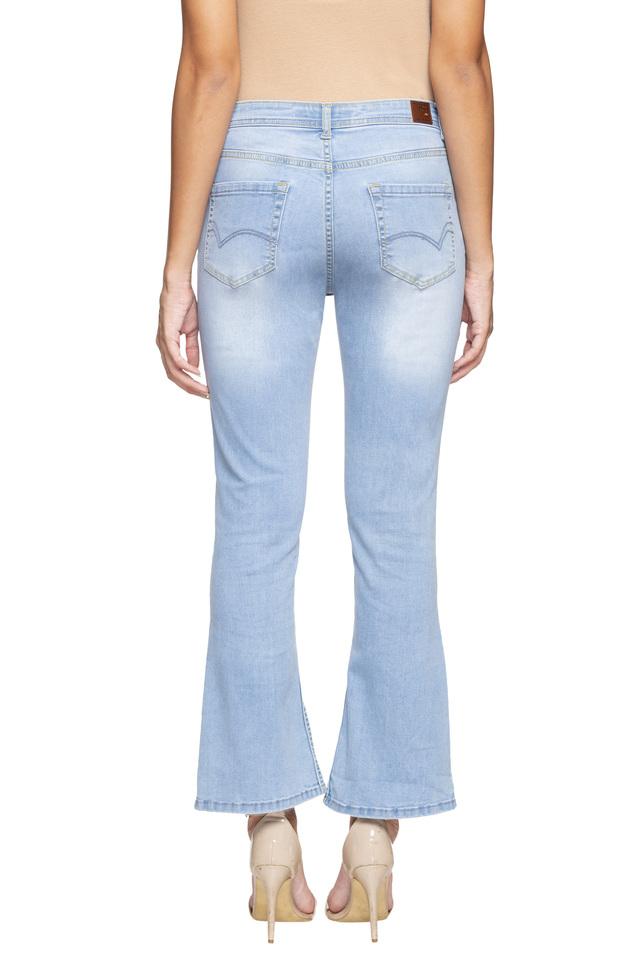 Buy MADAME Womens 5 Pocket Whiskered Effect Jeans