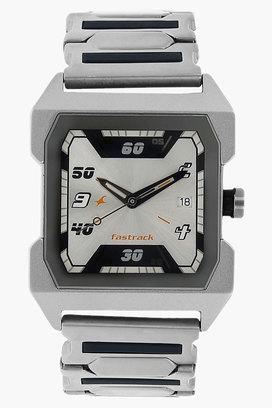 Buy FASTRACK Mens Silver Dial Stainless Steel Strap Watch