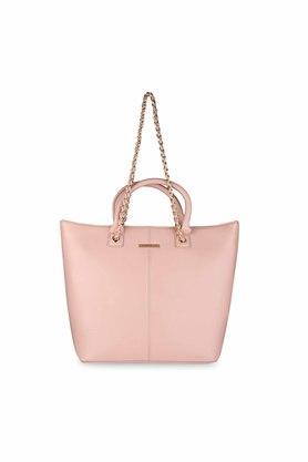 Michael kors glamorous soft pink faux leather discount handbag