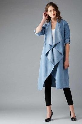 Denim long 2025 shrug jacket