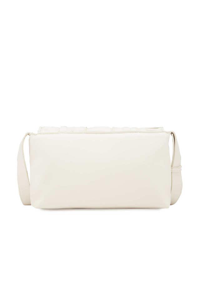 Buy CAPRESE Ecru Sandie Faux Leather Zipper Closure Women s Sling Bag Shoppers Stop