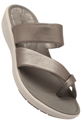 Clarks silver outlet wedges