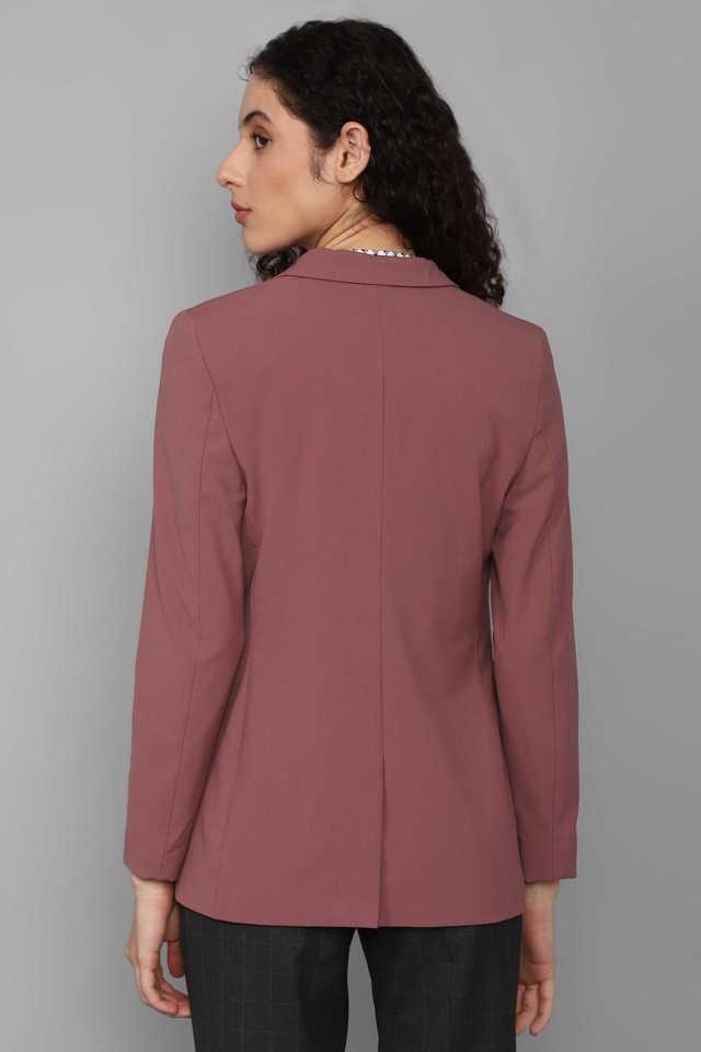 Round neck 2025 blazer womens