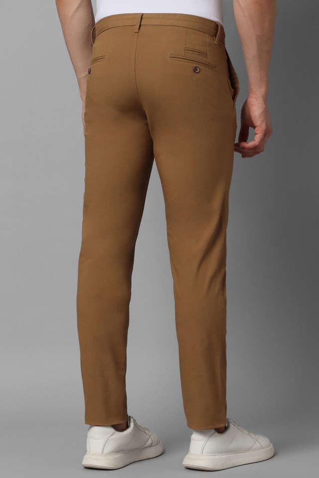 Buy LOUIS PHILIPPE SPORTS Solid Cotton Blend Tapered Fit Men's Casual  Trousers | Shoppers Stop