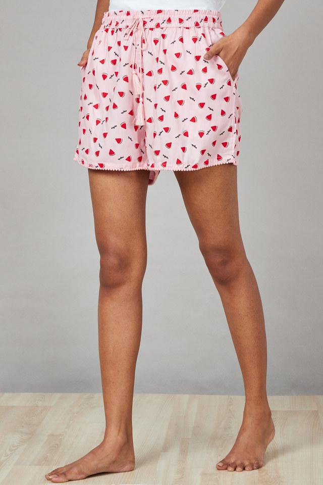 Signature waistband pink lounge short, United Colors of Benetton, Shop  Women's Sleep Shorts Online