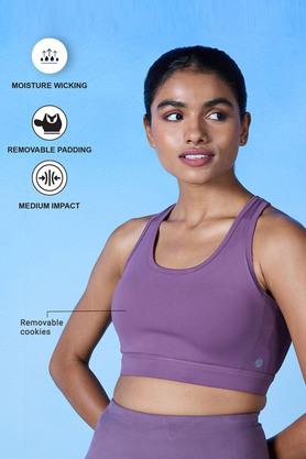 Buy NYKD BY NYKAA Purple Non-Wired Regular Non-Padded Women's Sports Bra -  NYK310-ArcticDusk