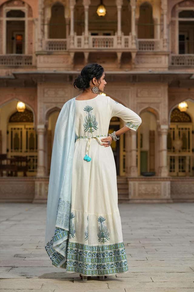 Boat neck hotsell anarkali dress