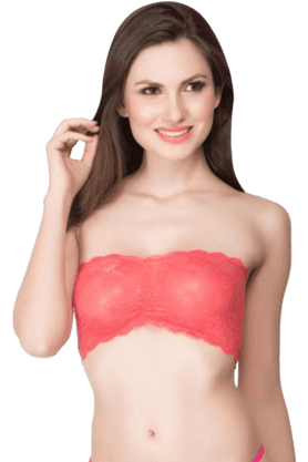 Pink hot sale tube bra