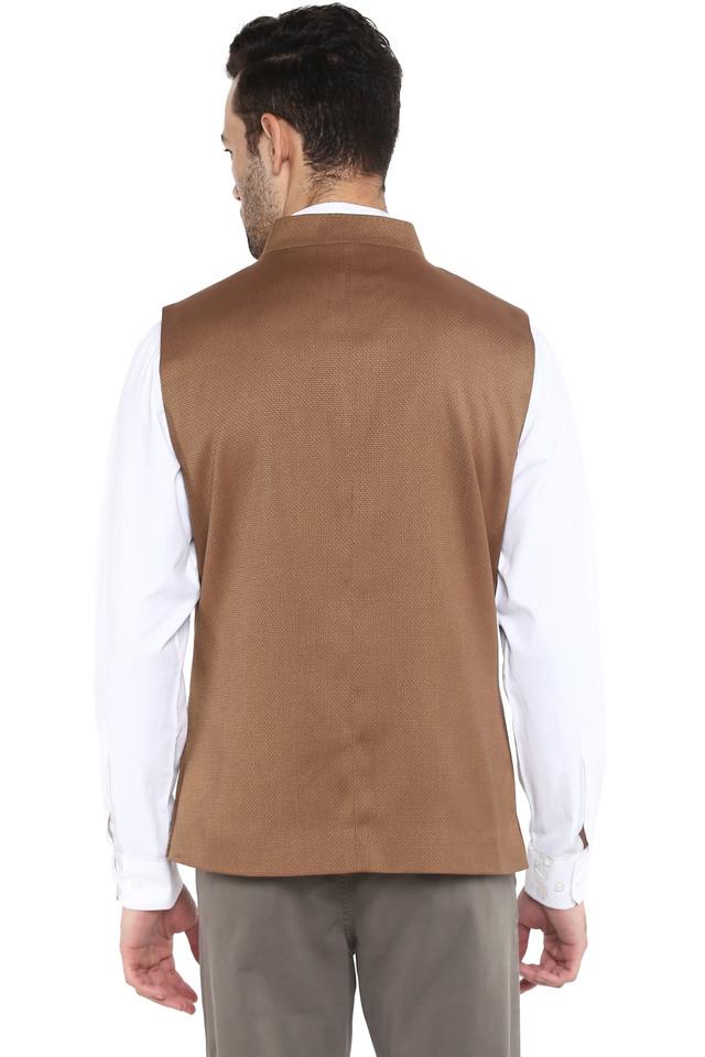 Khaki 2024 nehru jacket