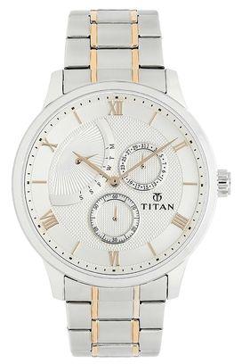 Buy TITAN Mens 44.5 mm Titan Watch Black Dial Stainless Steel Analog Watch  - 1698KM02